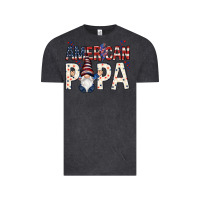 Vintage Black american papa with gnome Vintage Tee - NancyCooperArtShop