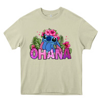 Mossy ohana stitch Heavy Core Tee - Zillion Design Studio