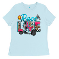 Baby Blue race life Ladies Tee - Zillion Design Studio