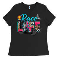 Black race life Ladies Tee - Zillion Design Studio