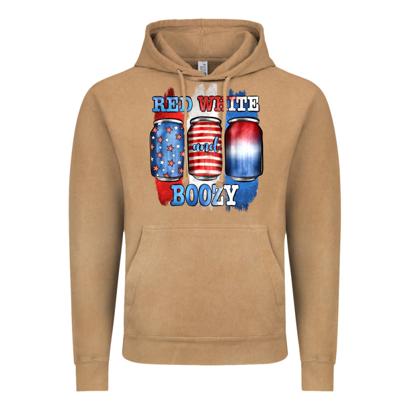 Red White And Boozy Vintage Hoodie by JahusDesignShop | Teevron