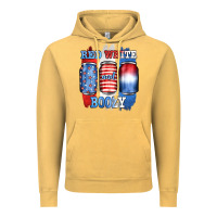 Vintage Mustard red white and boozy Vintage Hoodie - JahusDesignShop