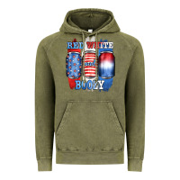 Vintage Olive red white and boozy Vintage Hoodie - JahusDesignShop