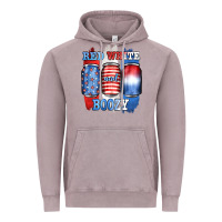 Vintage Zinc red white and boozy Vintage Hoodie - JahusDesignShop