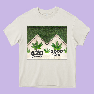 420 Somewhere Good Vibes Weed Tumbler2 Heavy Core Tee Designed By Cts Tumbler Store