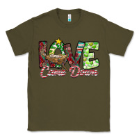 Army Green Love Came Down Classic Tee - CowhideDigitalArt