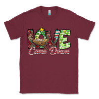 Burgundy Love Came Down Classic Tee - CowhideDigitalArt
