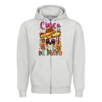Dove Grey cinco de mayo Zipper Hoodie - LillyAllenDesigns