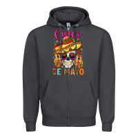 Smoke cinco de mayo Zipper Hoodie - LillyAllenDesigns