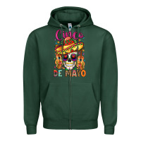 Sports Green cinco de mayo Zipper Hoodie - LillyAllenDesigns