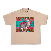Burro Pink Glitter And Roses Sphynx Cat Urban Heavy Tee - LillyAllenDesigns