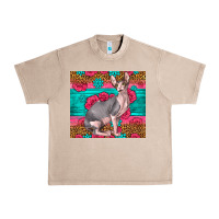 French Oak Pink Glitter And Roses Sphynx Cat Urban Heavy Tee - LillyAllenDesigns