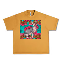 Peanut Butter Pink Glitter And Roses Sphynx Cat Urban Heavy Tee - LillyAllenDesigns