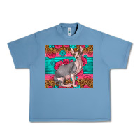Pebble Blue Pink Glitter And Roses Sphynx Cat Urban Heavy Tee - LillyAllenDesigns