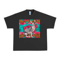 Pigment Black Pink Glitter And Roses Sphynx Cat Urban Heavy Tee - LillyAllenDesigns
