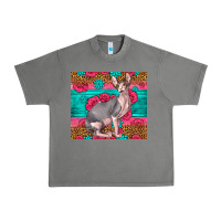 Tornado Pink Glitter And Roses Sphynx Cat Urban Heavy Tee - LillyAllenDesigns