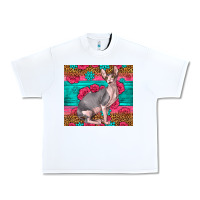 White Pink Glitter And Roses Sphynx Cat Urban Heavy Tee - LillyAllenDesigns