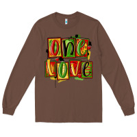 Chestnut one love juneteenth Long Sleeve Tee - MaliasSmallBusiness