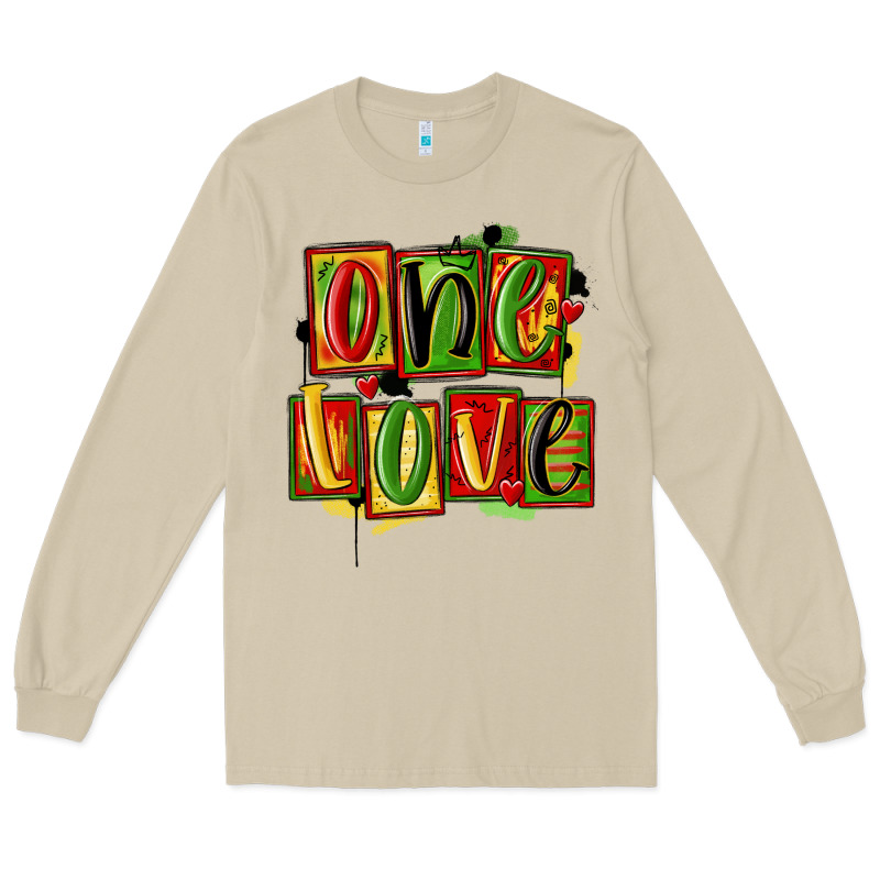 One Love Juneteenth Long Sleeve Tee by MaliasSmallBusiness | Teevron