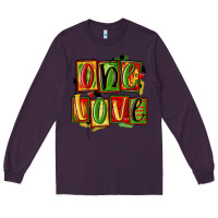 Plum one love juneteenth Long Sleeve Tee - MaliasSmallBusiness