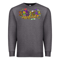 Charcoal Heather MA Medical Assistant Mardi Gras Premium Sweatshirt - NancyCooperArtShop