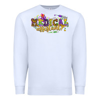 White MA Medical Assistant Mardi Gras Premium Sweatshirt - NancyCooperArtShop