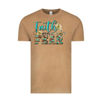 Vintage Camel faith over fear with cross Vintage Tee - BarkalooDesign