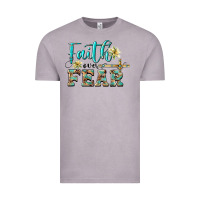 Vintage Zinc faith over fear with cross Vintage Tee - BarkalooDesign