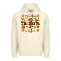 Sandshell Grateful thankful blessed Premium Hoodie - NancyCooperArtShop