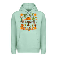 Seafoam Grateful thankful blessed Premium Hoodie - NancyCooperArtShop