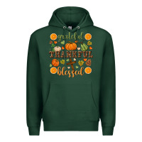 Sports Green Grateful thankful blessed Premium Hoodie - NancyCooperArtShop
