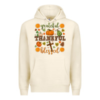 Tofu Grateful thankful blessed Premium Hoodie - NancyCooperArtShop