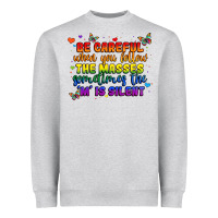 Heather Grey be careful when you follow the masses sometimes th Heavyweight Sweatshirt - MaliasSmallBusiness