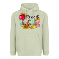 Matcha blessed teacher Heavyweight Hoodie - NancyCooperArtShop
