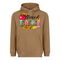 Toasted Coconut blessed teacher Heavyweight Hoodie - NancyCooperArtShop