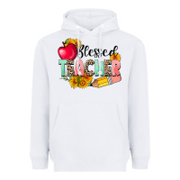 White blessed teacher Heavyweight Hoodie - NancyCooperArtShop
