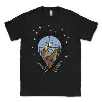 Black compass with mountain Classic Tee - MaliasSmallBusiness