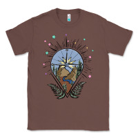 Chestnut compass with mountain Classic Tee - MaliasSmallBusiness