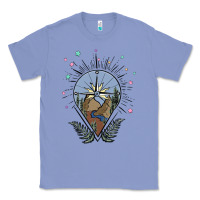 Colony Blue compass with mountain Classic Tee - MaliasSmallBusiness