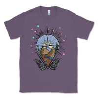 Lavender compass with mountain Classic Tee - MaliasSmallBusiness