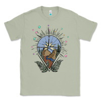 Matcha compass with mountain Classic Tee - MaliasSmallBusiness