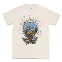 Natural compass with mountain Classic Tee - MaliasSmallBusiness