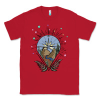 Red compass with mountain Classic Tee - MaliasSmallBusiness