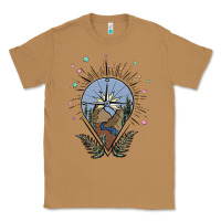 Toasted Coconut compass with mountain Classic Tee - MaliasSmallBusiness