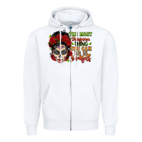 White the most chingona thing you can be is yourself sug Zipper Hoodie - LillyAllenDesigns