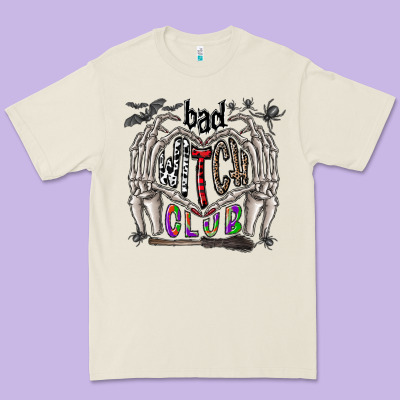 Bad Witch Club Premium Tee Designed By Cowhidedigitalart