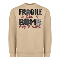 Mushroom fragile like a bomb ready to explode Heavyweight Sweatshirt - MaliasSmallBusiness