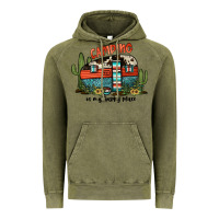 Vintage Olive camping is my happy place Vintage Hoodie - JahusDesignShop