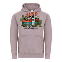 Vintage Zinc camping is my happy place Vintage Hoodie - JahusDesignShop