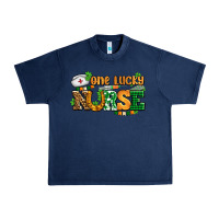 Navy one lucky nurse Urban Heavy Tee - AdoDesignShop